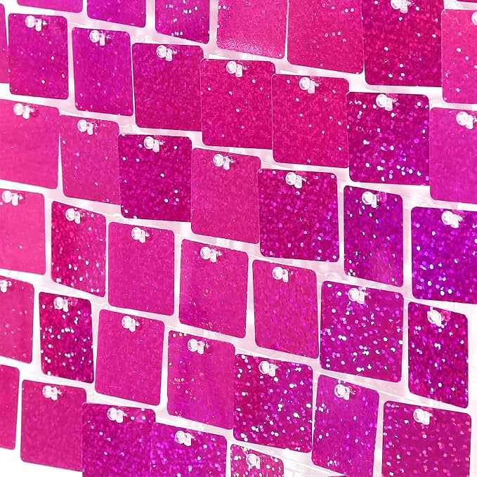 Shimmer Wall Panel Backdrop Hot Pink Glitter Disco Background Backdrop - Image 5