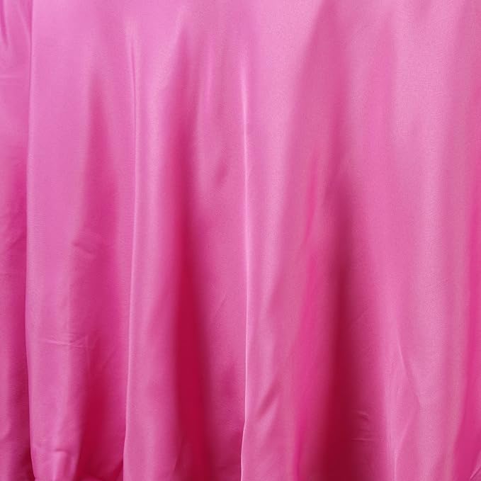 Balsa Circle 6 pcs 90 inch Fuchsia Round Washable Polyester Easy-Care Tablecloth for Indoor and Outdoor Bridal Shower Wedding Table Buffet Table Parties Kitchen Dining - Image 2