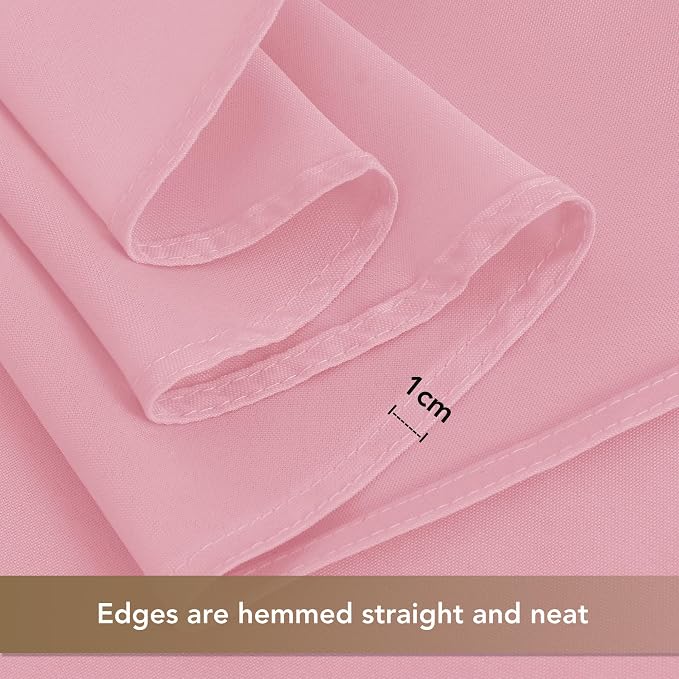 sancua Pink Tablecloths Rectangle, 6 Pack Table Cloth for 8 Foot Tables | 60x120 Inch, Washable Polyester Fabric Reusable Rectangular Covers for Christmas Wedding Party, Birthday, Banquet Reception - Image 5