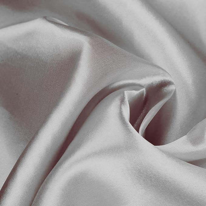 Balsa Circle 8 pcs 12 x 108 inch Silver Satin Table Runners Wedding Table Top Party Supplies Reception Linens Decorations - Image 4