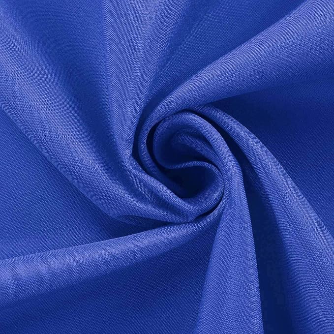 Balsa Circle 6 pcs 90 inch Royal Blue Round Washable Polyester Easy-Care Tablecloth for Indoor and Outdoor Bridal Shower Wedding Table Buffet Table Parties Kitchen Dining - Image 4