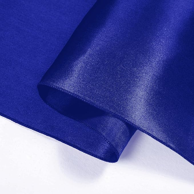 SI Pack of 30 Wedding 12 x 108 inch Satin Table Runner for Wedding, Decorations for Graduations, Engagements, Birthday Parties, Banquets, Runners fit Rectangle, Round Table - Royal Blue - Image 8