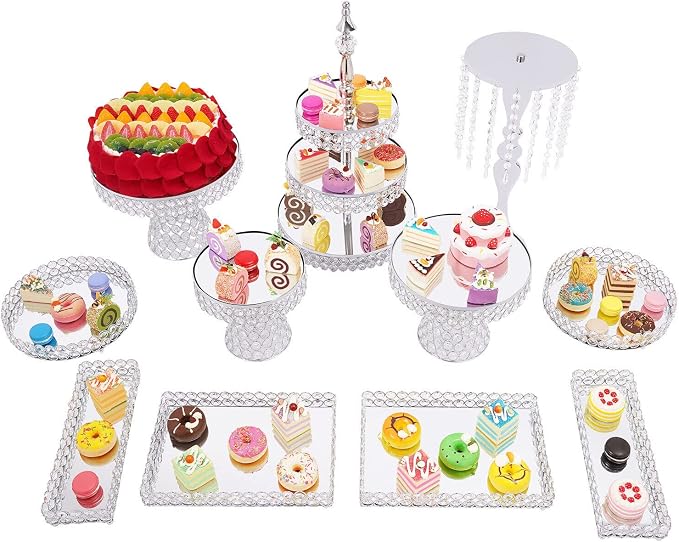 11 PCS Cake Stand Set-Dessert Table Display Set-Cupcake Display Stand for Wedding, Birthday Party, Anniversary, Gatherings by EcoTypee