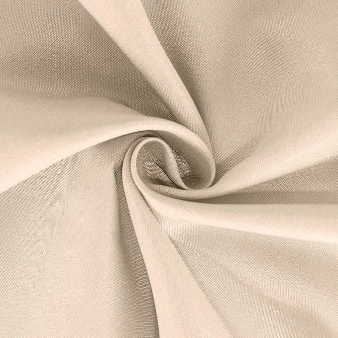 BalsaCircle 6 pcs 90 inch Nude Round Washable Polyester Easy-Care Tablecloth for Indoor and Outdoor Bridal Shower Wedding Table Buffet Table Parties Kitchen Dining - Image 8