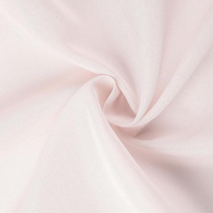 Tableclothsfactory 100PCS Blush Linen Polyester Folding Chair Cover Dinning Chair Slipcover for Wedding Party Event Banquet Catering - Image 5