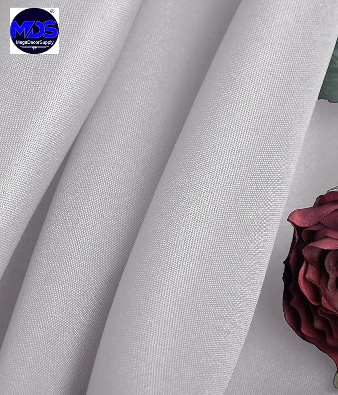 MDS Pack of 10 Rectangle Tablecloth 60 x 102 Inch Polyester Wrinkle Resistant Washable Polyester Table Cloth for Kitchen Dining Buffet Parties, Picnic, Events, Weddings and Restaurants - Silver Gray - Image 3