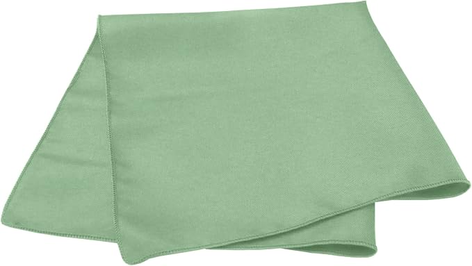 Ultimate Textile 17x17-Inch Square Polyester Cloth Napkins, Mint, Set of 12 - Image 2