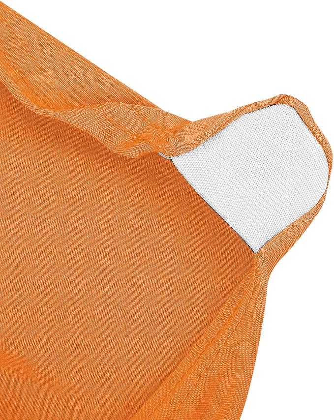 bricia 12 PCS Orange Stretch Spandex Folding Chair Slipcovers, Dining Room Chair Covers Stretch Chair Slipcovers Protector for Wedding, Banquet, and Party - Image 6