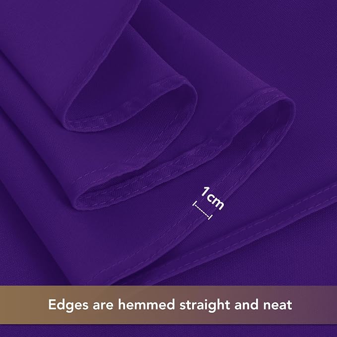 sancua Purple Tablecloths Rectangle, 6 Pack Table Cloth for 8 Foot Tables | 60x120 Inch, Washable Polyester Fabric Rectangular Table Cover for Halloween, Wedding, Birthday Party, Banquet Reception - Image 5