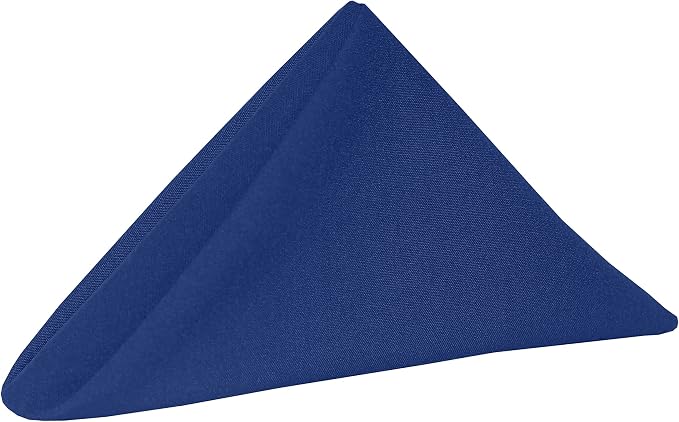 Ultimate Textile 17x17-Inch Cotton-Feel Cloth Napkins, Royal, Set of 36 by UltimateTextile