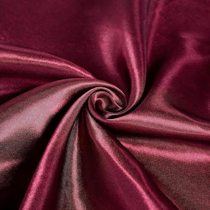 SI Pack of 30 Wedding 12 x 108 inch Satin Table Runner for Wedding, Decorations for Graduations, Engagements, Birthday Parties, Banquets, Runners fit Rectangle, Round Table - Maroon - Image 6