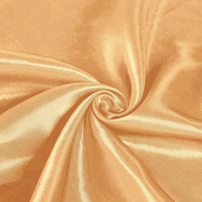 SI Pack of 30 Wedding 12 x 108 inch Satin Table Runner for Wedding, Decorations for Graduations, Engagements, Birthday Parties, Banquets, Runners fit Rectangle, Round Table - Champagne Gold - Image 6