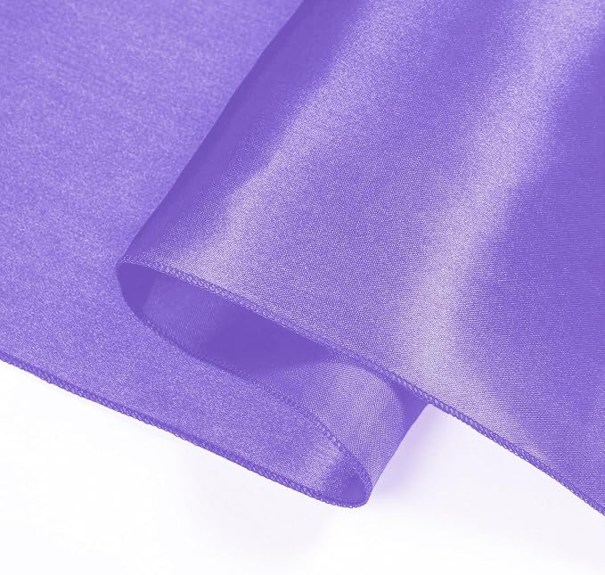 SI Pack of 20 Wedding 12 x 108 inch Satin Table Runner for Wedding, Decorations for Graduations, Engagements, Birthday Parties, Banquets, Runners fit Rectangle, Round Table - Lavender - Image 8