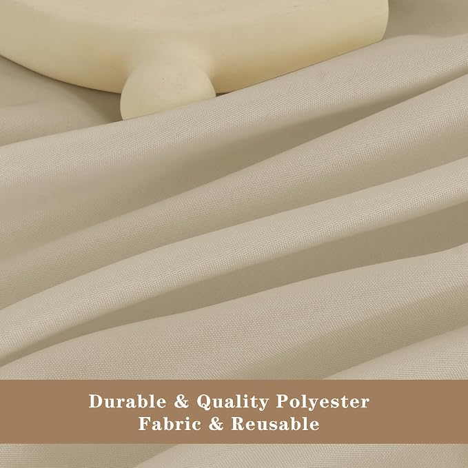 Fitable 6 Pack Nature Square Tablecloths 70x70 Inch for 2-4 Ft Tables - Image 3