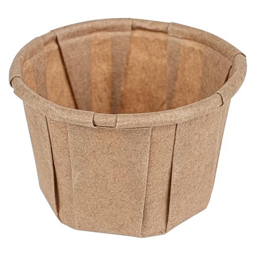 Restaurantware-Sustain 1.1 Ounce Portion Cups, 2000 Disposable Condiment Cups - Compostable, Versatile, Kraft Paper Sample Food Cups, Stylish, For Serving Dips, Jams, Sauces, Nuts, And More by Restaurantware