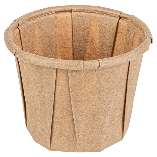 Restaurantware-Sustain 0.8 Ounce Portion Cups, 2000 Disposable Condiment Cups - Compostable, Versatile, Kraft Paper Sample Food Cups, Stylish, For Serving Dips, Jams, Sauces, Nuts, And More by Restaurantware