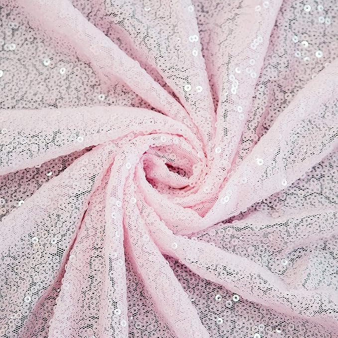 Pink Sequin Backdrop 2FTx8FT 2 Panels - Image 6