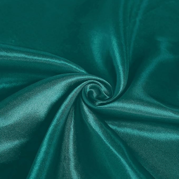 SI Pack of 15 Wedding 12 x 108 inch Satin Table Runner for Wedding, Decorations for Graduations, Engagements, Birthday Parties, Banquets, Runners fit Rectangle, Round Table - Jade Green - Image 6