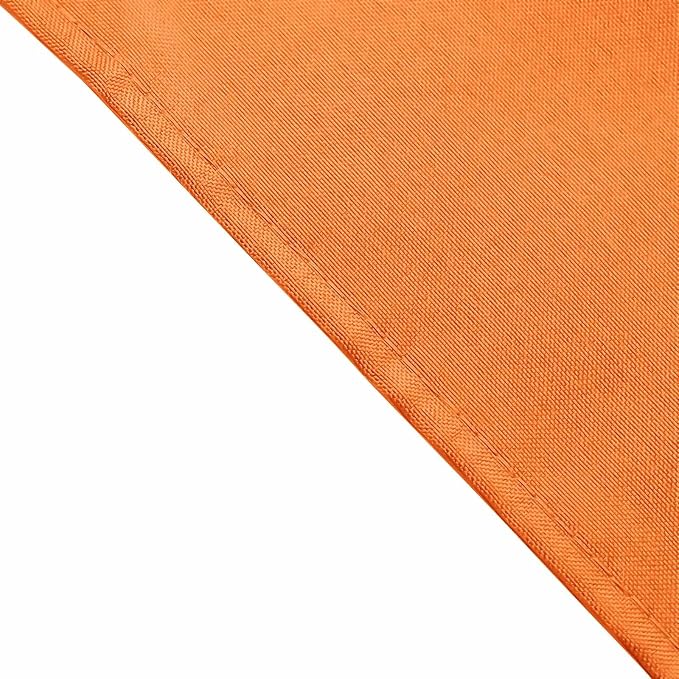 Efavormart Premium Cloth Napkins Set of 10, 17x17 Inch Orange Seamless Dinner Napkins, Washable Linen Table Napkin Cloth with Hemmed Edges for Weddings, Party and Banquet - Image 3