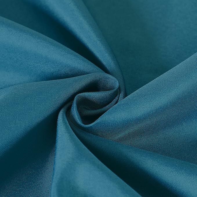 Cupuamon Square Tablecloth 90x90 inch Washable Polyester Fabric Table Cloth for Wedding Party Dining Banquet Decoration（90x90,Peacock Blue） - Image 4