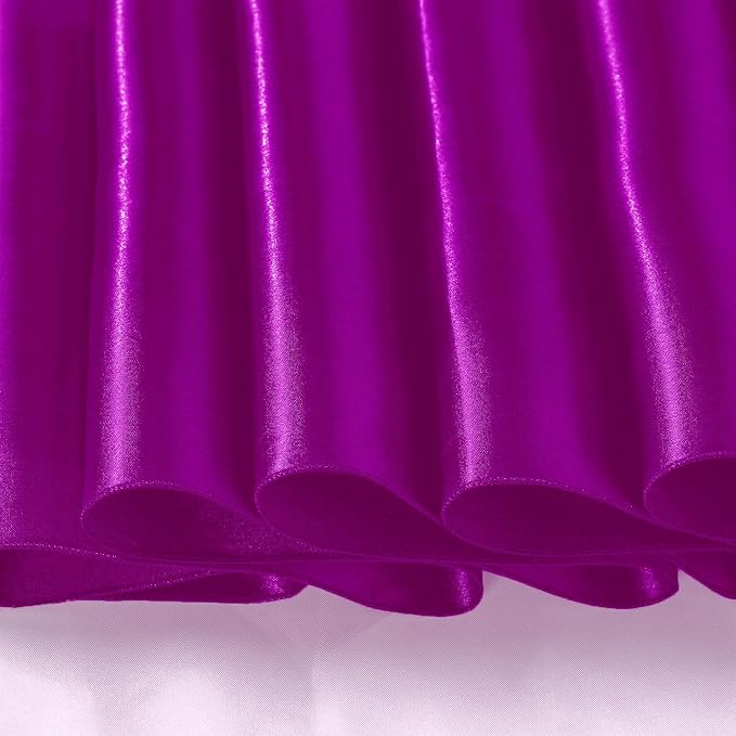 SI Pack of 30 Wedding 12 x 108 inch Satin Table Runner for Wedding, Decorations for Graduations, Engagements, Birthday Parties, Banquets, Runners fit Rectangle, Round Table - Red Violet - Image 7