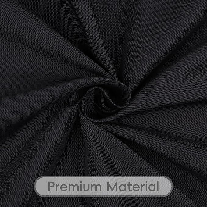 12 Pack Black Round Tablecloths 90 Inch | For 3Ft-5Ft Round Table, Wrinkle Resistant Table Cloth, Washable Polyester Fabric, For Wedding Party Banquet Buffet Camping - Image 4