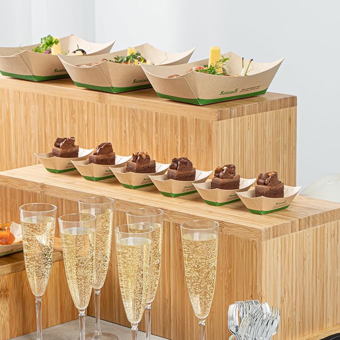 Restaurantware Food Tray/Boat, 2 oz, 400 Ct - Image 4