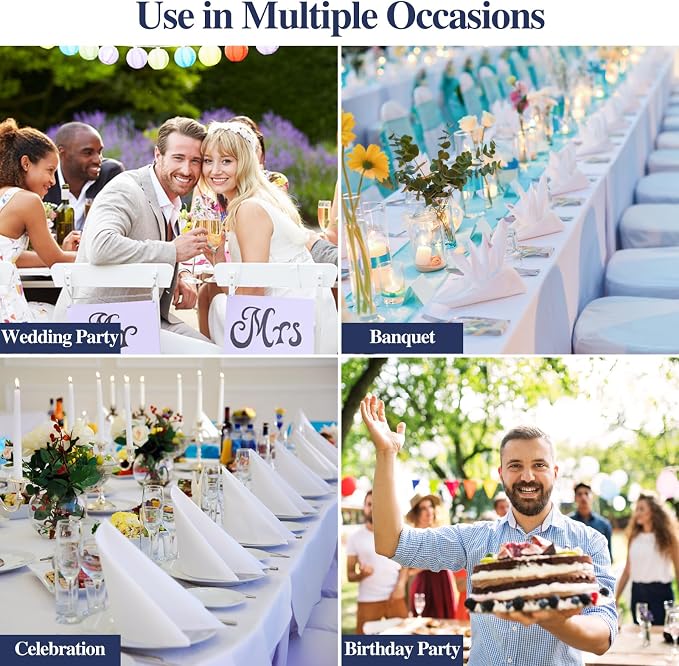 Black Chair Sashes 50 Pack Spandex Stretch Chair Band Sashes with Buckles for Folding Chairs Wedding Party Reception Baby Shower Events Banquet Decorations - Image 7