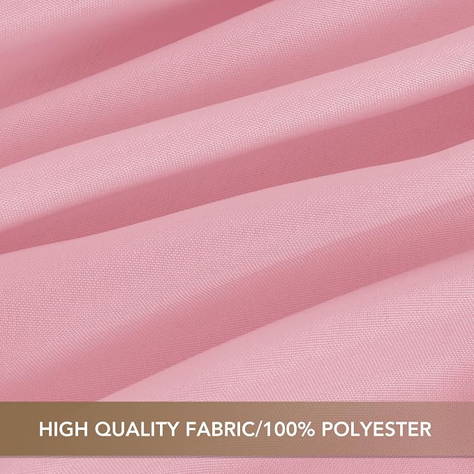 sancua Pink Tablecloths Rectangle, 6 Pack Table Cloth for 8 Foot Tables | 60x120 Inch, Washable Polyester Fabric Reusable Rectangular Covers for Christmas Wedding Party, Birthday, Banquet Reception - Image 6