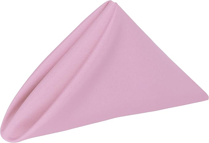 Ultimate Textile 17x17-Inch Polyester Cloth Napkins, Pink Balloon Set of 36 by UltimateTextile