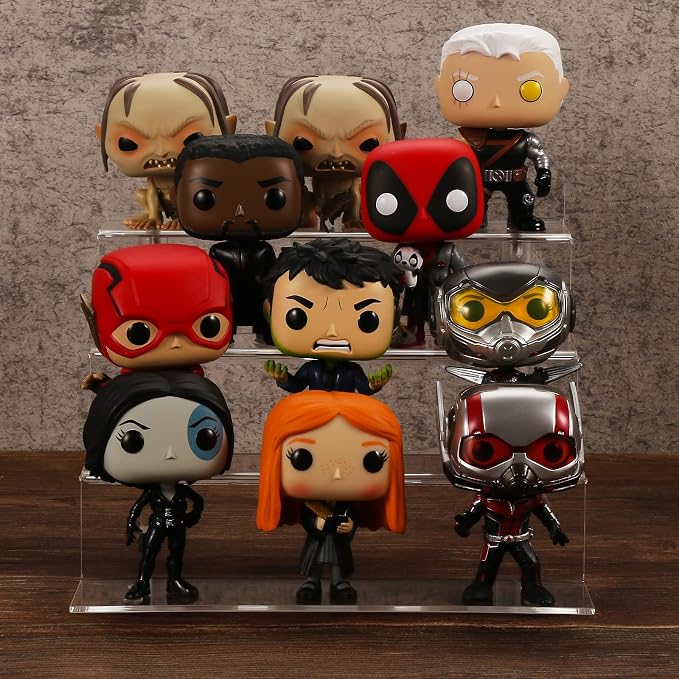 9 Inch Acrylic Shelf for Perfume Organizer in 3 Pack, 4 Tier Funko POP Shelves, Cologne Organizer Tiered Riser Display Stand, Acrylic Display for Decoration - Image 6