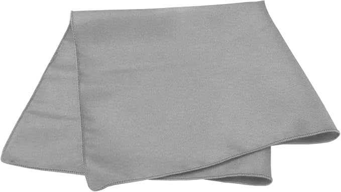 Ultimate Textile 17x17-Inch Polyester Cloth Napkins, Silver, Set of 36 - Image 2