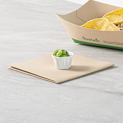 Restaurantware-Sustain 0.5 Ounce Portion Cups, 2000 Disposable Condiment Cups - Compostable, Versatile, White Paper Sample Food Cups, Stylish, For Serving Dips, Jams, Sauces, Nuts, And More - Image 4