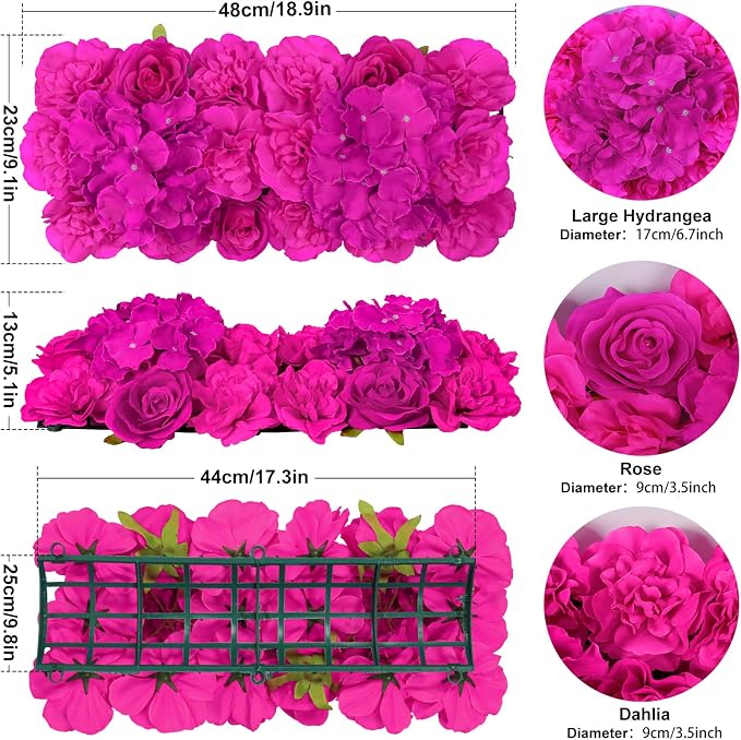 6PCS Artificial Flower Arch for Wedding Décor | Flexible styling,Mixed Flower Design,easy DIY setup, Reusable and low-maintenance for weddings, parties and home décor. - Image 4