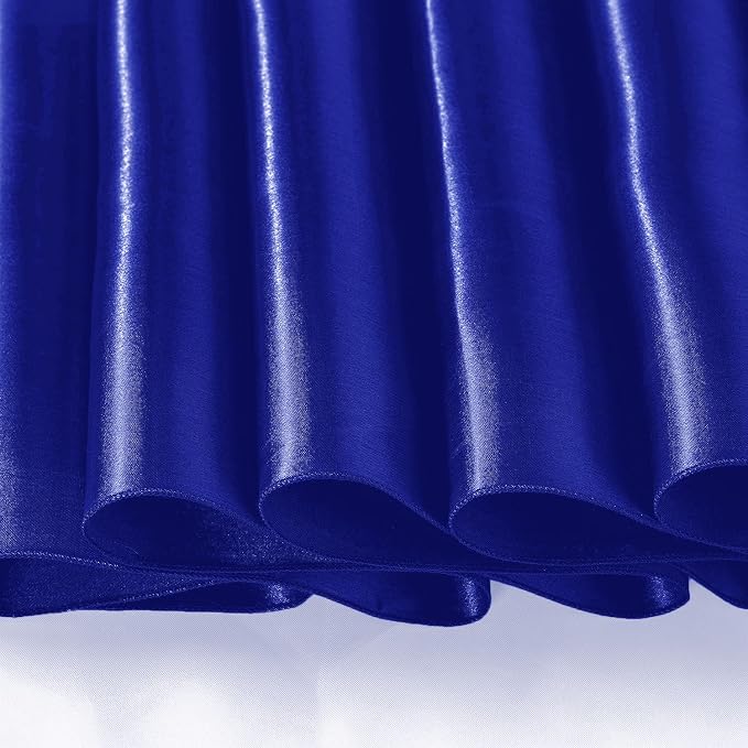 SI Pack of 15 Wedding 12 x 108 inch Satin Table Runner for Wedding, Decorations for Graduations, Engagements, Birthday Parties, Banquets, Runners fit Rectangle, Round Table - Royal Blue - Image 7