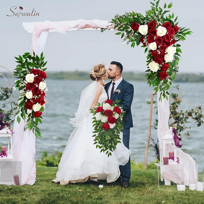 Serwalin 30Pcs Italian Ruscus Greenery Stems Artificial Greenery Leaves, 21.6'' Fake Plants Vines Hanging Garland for Wedding Arch Bouquet Table Centerpieces Home Decor (Pack of 2) - Image 8