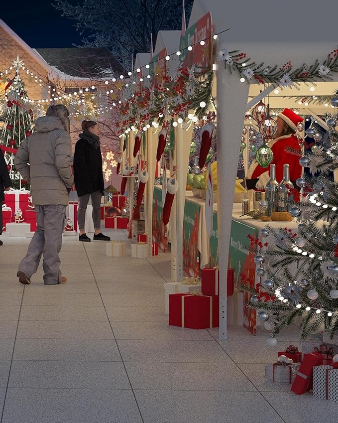 GarveeLife 10 x 10 ft Canopy Tent Commercial, Outdoor Canopy with Waterproof Oxford Fabric, Outdoor Party Tent Ideal for Party, Market, Wedding, Camping, BBQ, Outdoor Event