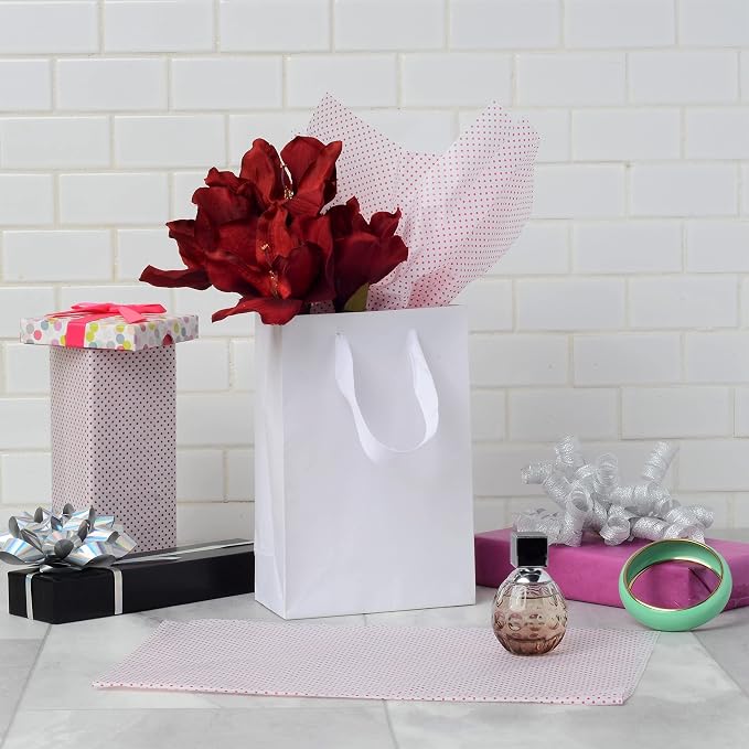 Prime Line Packaging Kraft Gift Bags, Paper Gift Bags Mini with Handles for Baby Showers, Christening, Weddings, Holidays, Party Favors, Shopping, Bulk, 6x3x9, 50 Pack - Image 6