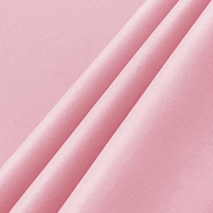 sancua 2 Pack Pink Tablecloths 60x102 Inch for 6 Feet Rectangle Tables | Stain and Wrinkle Resistant Washable Polyester Cloth Cover for Dining Tables, Wedding Buffet Parties and Camping - Image 6
