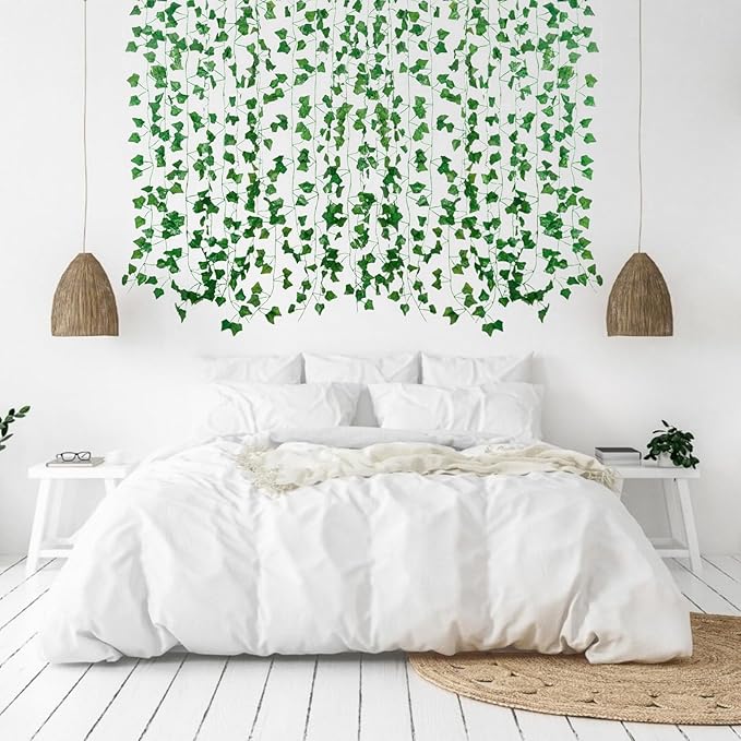 Freyalife Fake Vines for Room Decor(36Pack252Ft) Aesthetic Artificial Plant Ivy Leaves Hanging Greenery Garlands for Home Bedroom Wall Wedding Christmas Party Office patio Indoor, Outdoor Garden Decor - Image 5