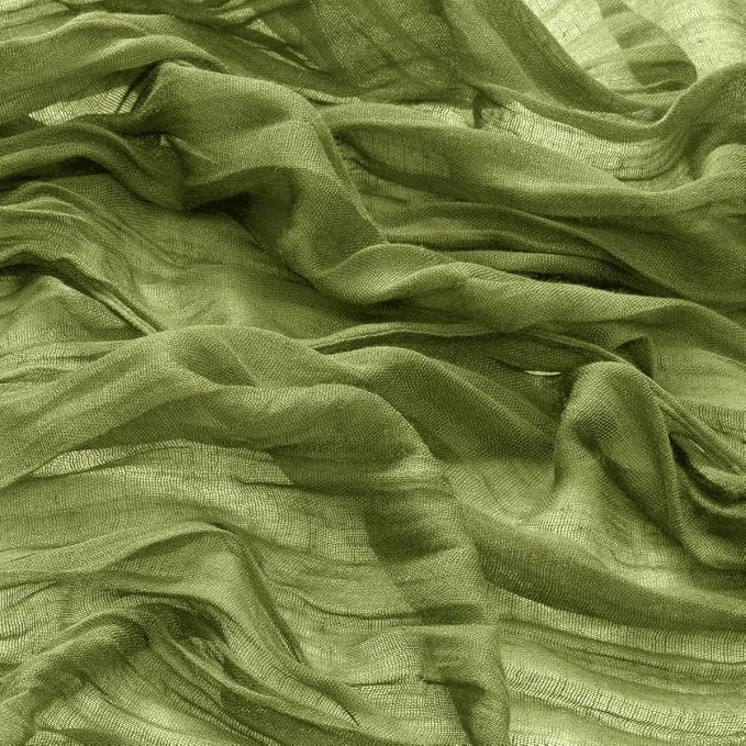 DeZerlor Olive Green Washable Cheesecloth Napkins Set of 50 for Party | Reusable Cloth Napkins Bulk, for Wedding Bridal Baby Shower Dinner Cocktail Birthday Home, 21x21 Inches - Image 4