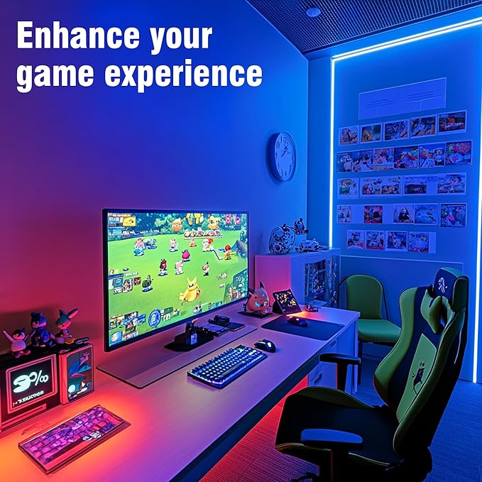 VOLIVO Led Strip Lights 130ft 24V,Bluetooth RGB App Controlled Led Light Strip Music Sync, Color Changing Lighting for Bedroom, Home Decor