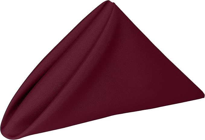 Ultimate Textile 17x17-Inch Square Polyester Cloth Napkins, Brick Set of 36 by UltimateTextile