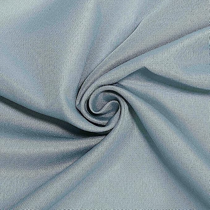 10 pcs 120 inch Dusty Blue Round Tablecloths Fabric Table Cover Linens | 120" Washable Fabric Table Cloth Covers for Wedding Party Polyester Reception Buffet Events Dining Events Kitchen Dining - Image 8