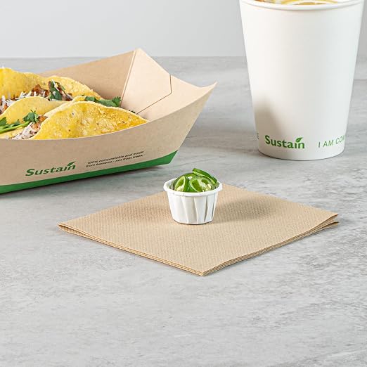 Restaurantware-Sustain 0.5 Ounce Portion Cups, 2000 Disposable Condiment Cups - Compostable, Versatile, White Paper Sample Food Cups, Stylish, For Serving Dips, Jams, Sauces, Nuts, And More - Image 7