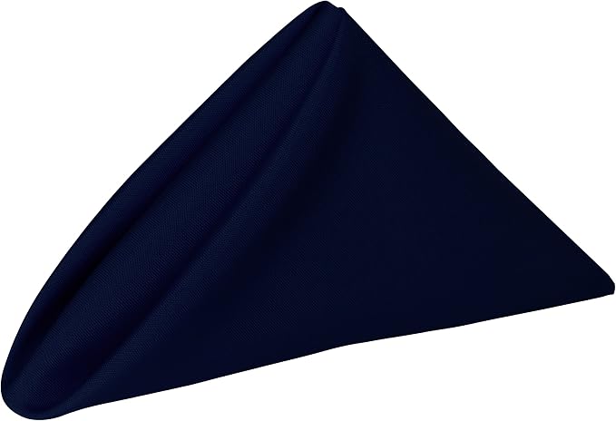 Ultimate Textile 17x17-Inch Polyester Cloth Napkins, Deep Royal, Set of 12 by UltimateTextile
