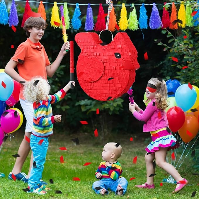 Cardinal Piñata Christmas Cardinal Bird Themed Piñata for Fiesta Party Supplies Christmas Festivals Holiday Photo Props Fiesta Party Supplies, Birthday Centerpiece Decor