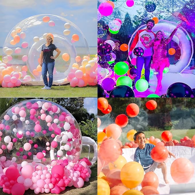 10FT Clear Bubble Tent, Inflatable Transparent Balloon Dome Tent with Blower & Air Pump, Waterproof Garden Party Tent for Outdoor Events, Exhibitions, Wedding, Birthday