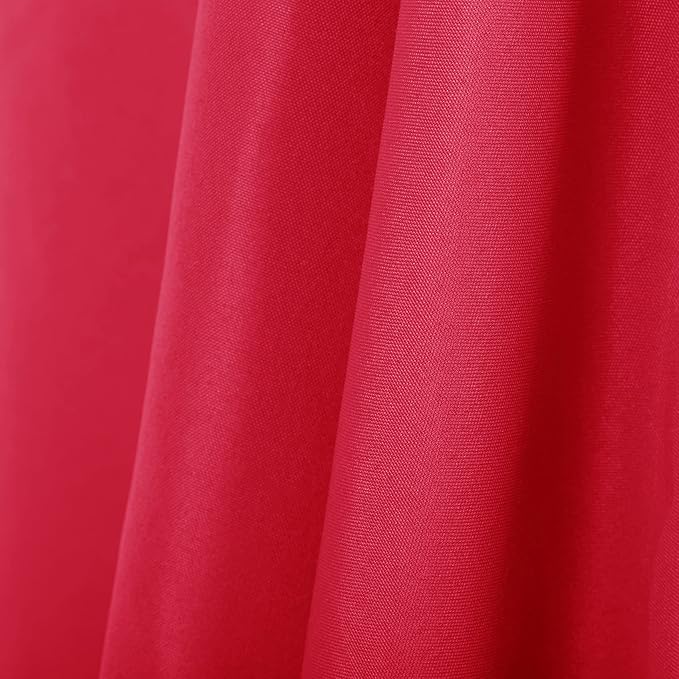 Ascoza 2pack 90x132 Inch Red Rectangular Tablecloth 8 Feet Table Cloth in Polyester Fabric for Wedding/Banquet/Restaurant/Parties - Image 5