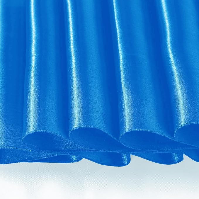 SI Pack of 30 Wedding 12 x 108 inch Satin Table Runner for Wedding, Decorations for Graduations, Engagements, Birthday Parties, Banquets, Runners fit Rectangle, Round Table - Blue - Image 7
